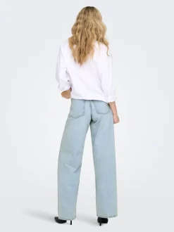ONLSILKY Hohe Taille Weiter Beinschnitt Jeans