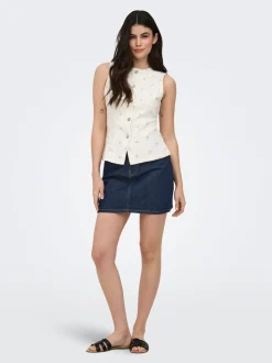 ONLSTELLA Denim Jeansrock Kurzer Rock