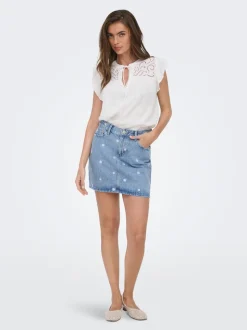 ONLSTELLA Denim Jeansrock Kurzer Rock