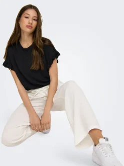 ONLTHYRA Komfort Fit Hose mit weitem Beinschnitt
