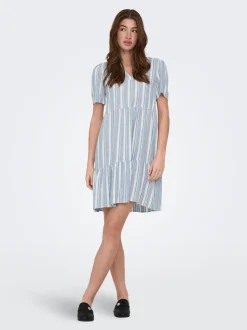 ONLTIRI-GOA Leinen Kurzes Kleid