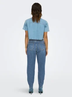 ONLTROY Hohe Taille Karotte Knöchellang Jeans