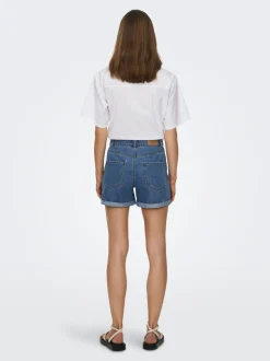 ONLVEGA Hohe Taille Normal geschnitten Jeans-Shorts