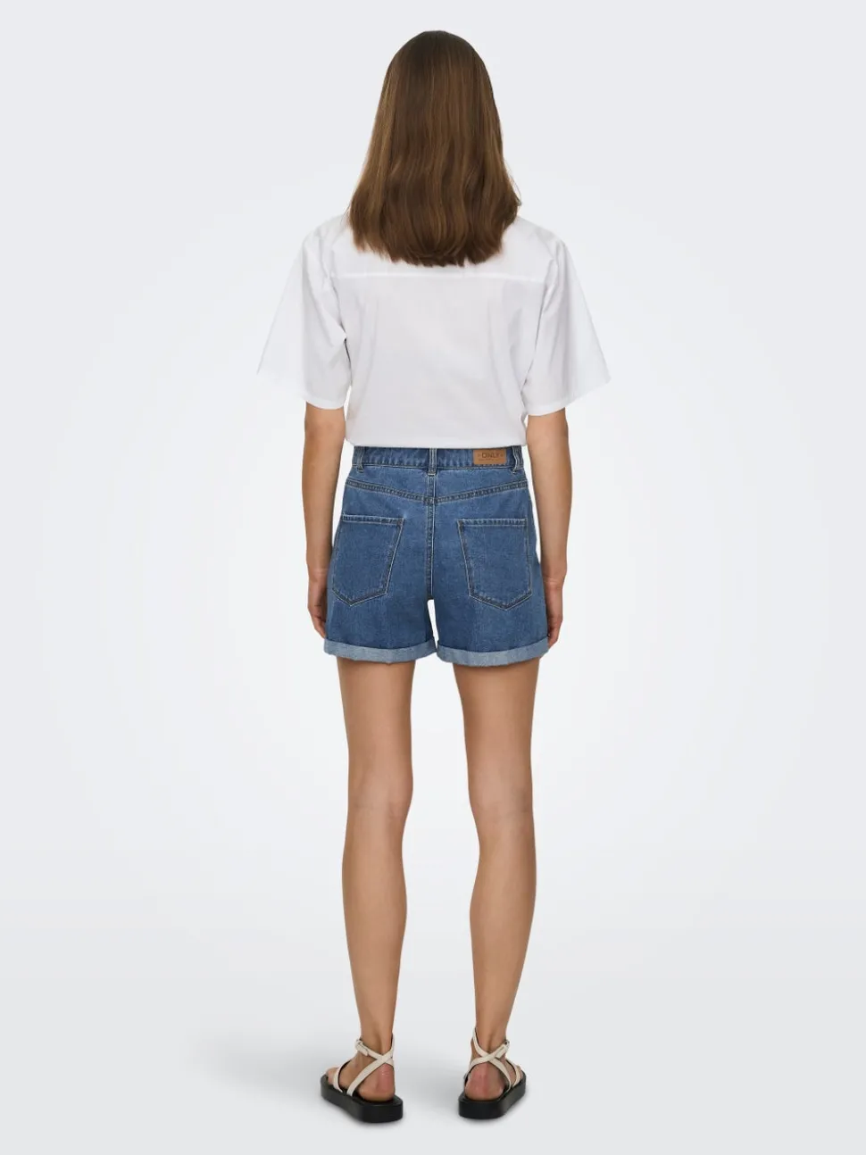 ONLVEGA Hohe Taille Normal geschnitten Jeans-Shorts