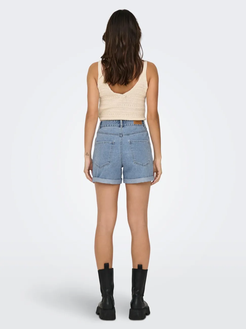 ONLVEGA Hohe Taille Normal geschnitten Jeans-Shorts