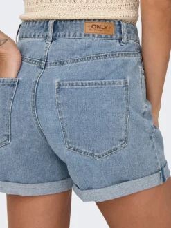 ONLVEGA Hohe Taille Normal geschnitten Jeans-Shorts