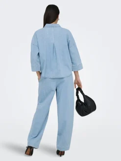 ONLVIX Mittlere Taille Barrel Fit Jeans