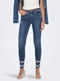 ONLWAUW Mittlere Taille Skinny Fit Jeans