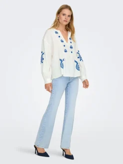 ONLWAUW Hohe Taille Flared Jeans