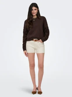 ONLWAUW Mittlere Taille Normal geschnitten Jeans-Shorts