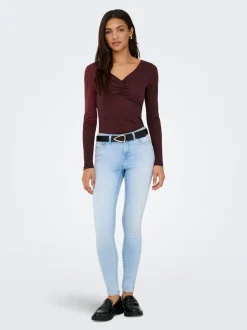 ONLWAUW Mittlere Taille Skinny Fit Jeans