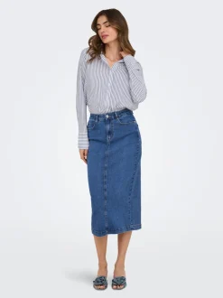 ONLWONDER Denim Jeansrock Midirock