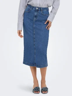 ONLWONDER Denim Jeansrock Midirock