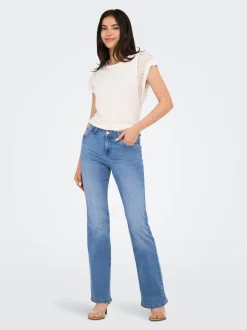 ONLWOW Mittlere Taille Flared Jeans
