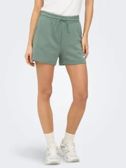 ONPCAVA Hohe Taille Locker geschnitten Sweat-Shorts