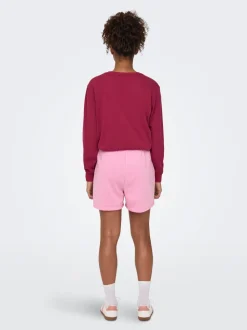 ONPPICA Hohe Taille Locker geschnitten Sweat-Shorts