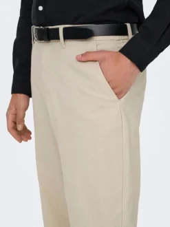 ONSBOB Locker geschnitten Leinen Hose