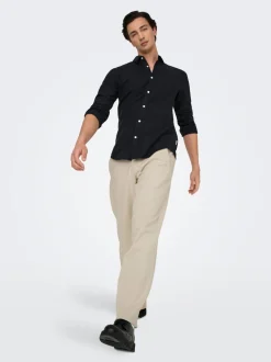 ONSBOB Locker geschnitten Leinen Hose