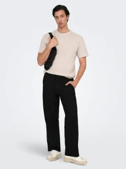 ONSBOB Locker geschnitten Leinen Hose