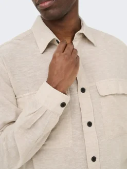 ONSCAIDEN Leinen Overshirt