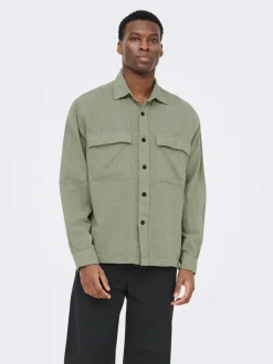 ONSCAIDEN Leinen Overshirt