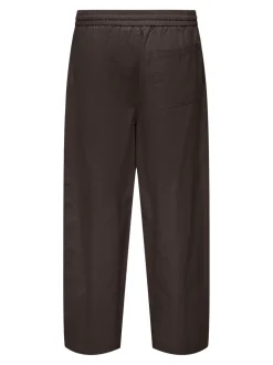 ONSDAVES Weiter Beinschnitt Leinen Hose
