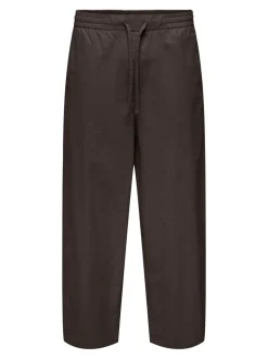 ONSDAVES Weiter Beinschnitt Leinen Hose