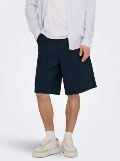 ONSDAVES Weiter Beinschnitt Leinen Shorts