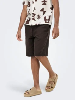 ONSDAVES Weiter Beinschnitt Leinen Shorts