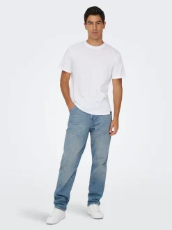 ONSEDGE Mid Rise Gerade geschnitten Jeans