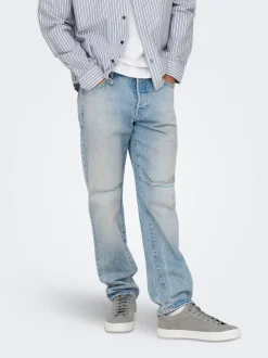 ONSEDGE Mittlere Taille Gerade geschnitten Jeans