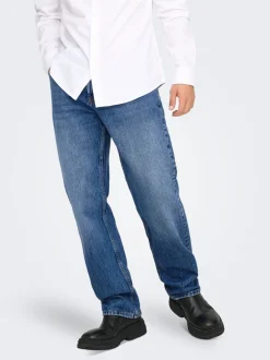 ONSEDGE Mittlere Taille Gerade geschnitten Jeans