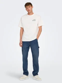 ONSEDGE Mittlere Taille Gerade geschnitten Jeans