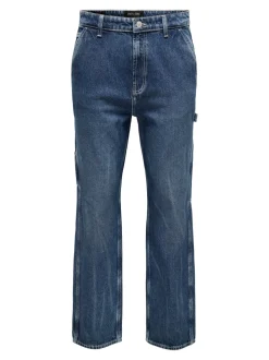 ONSEDGE Mittlere Taille Gerade geschnitten Jeans
