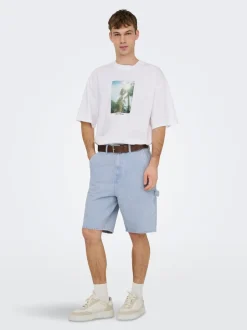 ONSEDGE Mittlere Taille Gerade geschnitten Shorts