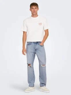 ONSEDGE Mittlere Taille Gerade geschnitten Jeans
