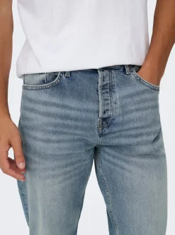 ONSEDGE Mittlere Taille Gerade geschnitten Jeans