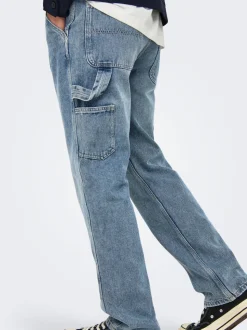 ONSEDGE Mittlere Taille Gerade geschnitten Jeans