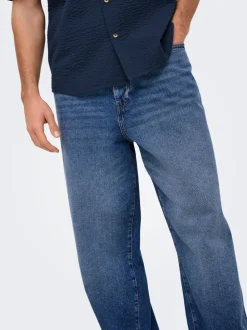 ONSFADE Hohe Taille Locker geschnitten Jeans
