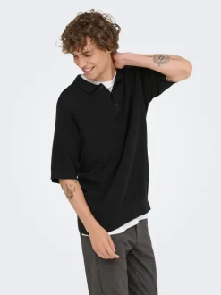 ONSJAMES Gestricktes Poloshirt