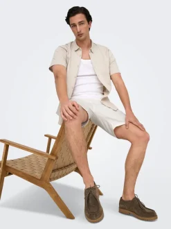 ONSKIAN Mittlere Taille Gerade geschnitten Shorts