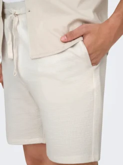 ONSKIAN Mittlere Taille Gerade geschnitten Shorts