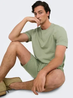 ONSKIAN Mittlere Taille Gerade geschnitten Shorts