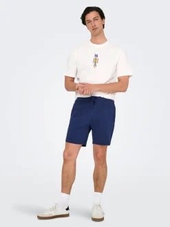 ONSKIAN Mittlere Taille Gerade geschnitten Shorts