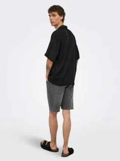 ONSLAURENCE Leinen Hawaii-Hemd