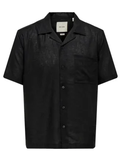 ONSLAURENCE Leinen Hawaii-Hemd