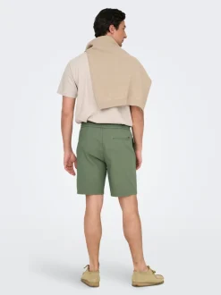ONSLINUS Normal geschnitten Leinen Shorts