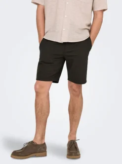 ONSLINUS Normal geschnitten Leinen Shorts