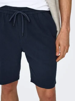 ONSLINUS Normal geschnitten Leinen Shorts