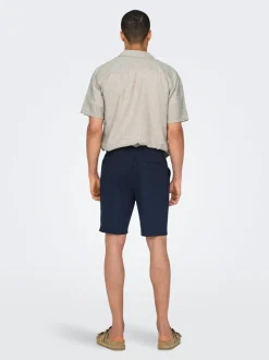 ONSLINUS Normal geschnitten Leinen Shorts